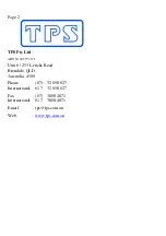 Preview for 2 page of TPS miniCHEM-Redox Manual