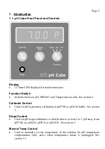 Предварительный просмотр 3 страницы TPS pH Cube Manual