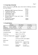 Предварительный просмотр 5 страницы TPS pH Cube Manual