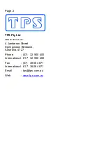 Preview for 2 page of TPS proCHEM-S Manual