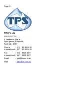 Preview for 2 page of TPS WP-80D Manual