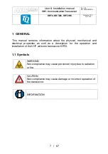 Preview for 7 page of TQ AirPlus 100 KRT2 Series User & Installation Manual