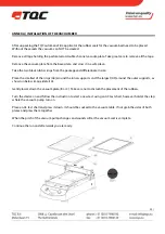 Предварительный просмотр 20 страницы TQC AB3120 Operating Instructions Manual