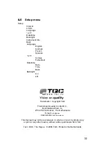 Предварительный просмотр 36 страницы TQC DC7000 Instruction Manual