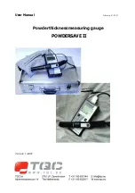 TQC POWDERSAVE II User Manual предпросмотр