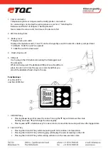 Предварительный просмотр 4 страницы TQC SATO SK-L200THII Manual