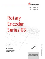 TR-Electronic Series 65 Assembly Instructions Manual предпросмотр