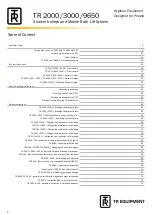 Preview for 2 page of TR Equipment TR 2000 Service Manual