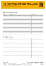 Preview for 17 page of TR Equipment TR 4000 Atlas Operating Manual