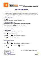 TR Telecom Iridium pager User Manual preview