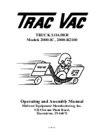 Предварительный просмотр 1 страницы Trac Vac 2000-IC Operating And Assembly Manual