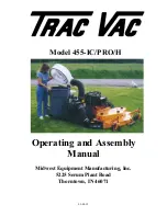 Trac Vac 455-IC/PRO/H Operating And Assembly Manual предпросмотр