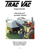 Trac Vac 854-BX Operating And Assembly Manual preview