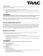 Preview for 3 page of TRAC T10069 Installation And Maintenance Instructions