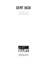 TRACE ELLIOT Dirt box Operating Instructions preview