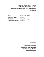 Preview for 1 page of TRACE ELLIOT V-TYPE Service Manual