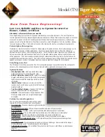 Trace Engineering TS - Datasheet preview