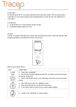 Preview for 2 page of Trace2O HydroLite HL101 Instruction Manual