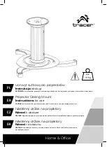 Tracer Projector Ceiling Mount Instructions For Use Manual preview