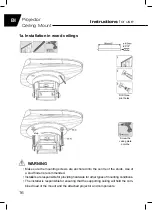 Preview for 16 page of Tracer Projector Ceiling Mount Instructions For Use Manual