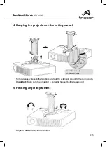 Preview for 23 page of Tracer Projector Ceiling Mount Instructions For Use Manual