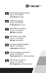 Предварительный просмотр 1 страницы Tracer T4 TWS BT Instructions For Use Manual