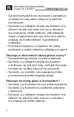 Preview for 8 page of Tracer T4 TWS BT Instructions For Use Manual