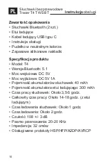 Preview for 10 page of Tracer T4 TWS BT Instructions For Use Manual