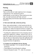 Preview for 11 page of Tracer T4 TWS BT Instructions For Use Manual