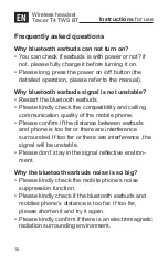 Preview for 16 page of Tracer T4 TWS BT Instructions For Use Manual