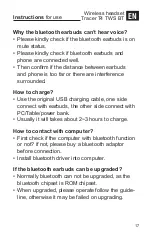 Предварительный просмотр 17 страницы Tracer T4 TWS BT Instructions For Use Manual