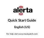 Preview for 1 page of Track Patch Alerta Quick Start Manual