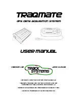 Preview for 1 page of Track Systems Traqmate User Manual