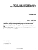 Preview for 3 page of Tracker Off-Road EViS 2020 Repair And Service Manual