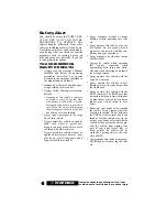 Preview for 6 page of Tracker Off-Road XTR1000 Operator'S Manual