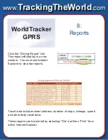 Preview for 9 page of Tracking The World WorldTracker GPRS User Manual