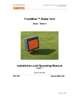 TrackMan TMAN II Installation And Operating Manual preview