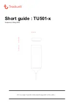 Preview for 1 page of Trackunit TU501 Series Short Manual