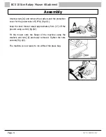 Preview for 4 page of Tracmaster BCS 100cm Operating Instructions Manual