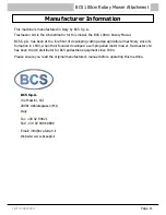 Preview for 11 page of Tracmaster BCS 100cm Operating Instructions Manual