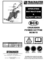 Tracmaster BCS615 Operating Instructions & Safety Notes preview