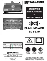 Preview for 2 page of Tracmaster BCS630 Operating Instructions & Safety Notes