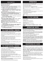 Preview for 2 page of Tracmaster BCS730 Operating Instructions & Safety Notes