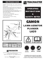 Preview for 1 page of Tracmaster CAMON LA20 Operating Instructions & Safety Notes