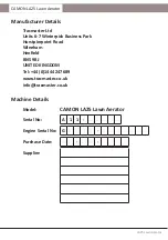 Preview for 2 page of Tracmaster CAMON LA25 Original Instruction Manual