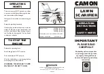 Preview for 1 page of Tracmaster CAMON LS17 Operating Instructions & Safety Notes