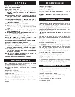 Preview for 2 page of Tracmaster CAMON LS42 Operating Instructions & Safety Notes