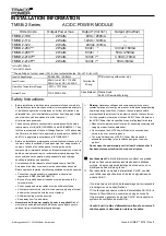 Preview for 1 page of TRACO POWER TMSB 2 Series Installation Information