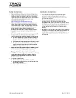 Preview for 2 page of TRACO POWER TSP BCMU360 Installation Instructions