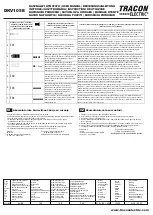 Preview for 2 page of Tracon Electric DKV105E User Manual